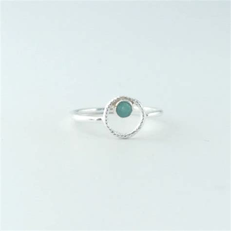 Bague Argent Cercle Amazonite