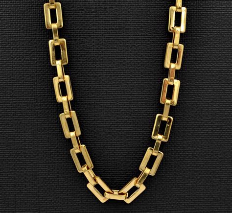 Collier Acier Grosse Maille Bijoux Homme Tendance