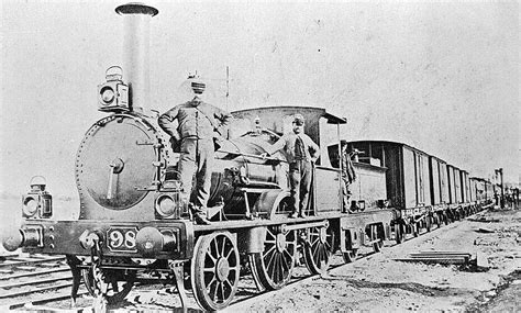 Negative Victorian Railways F Class 2 4 0 Pattern Steam Locomotive With Mixed Passenger