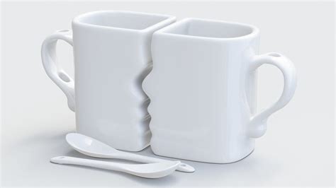 Mugs For Lovers 3d Printing 3d Model 3d Printable Cgtrader