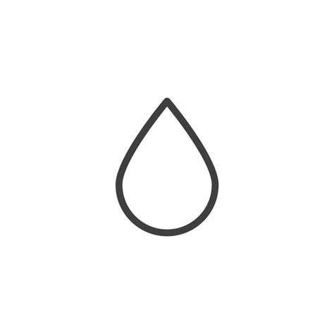 Vector Sign Of The Water Drop Symbol Is Isolated On A White Background