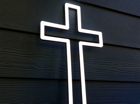 Backlit Outdoor Cross