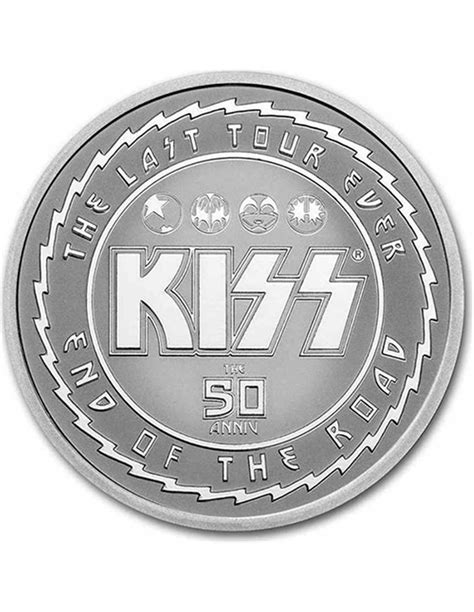 KISS 50 Aniversario 1 Oz Moneda Plata 1 Niue 2023