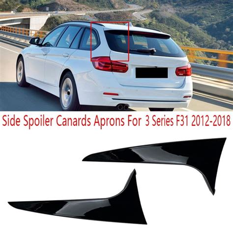 Pair Rear Window Splitter Rear Behind Window Spoiler Rear Side Wing