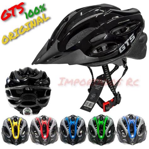 Capacete Gts Para Bicicleta Bike Skate Patins Sinalizador Led