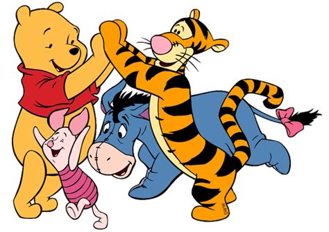 Pooh, Piglet, Tigger & Eeyore Clip Art Images | Disney Clip Art Galore