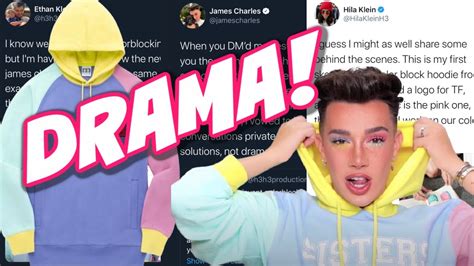 James Charles Vs H3h3 Merch Design Scandal Youtube