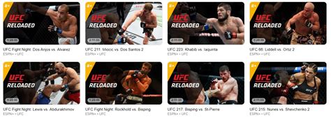 UFC on ESPN Plus: Schedule of Events & On-Demand Library