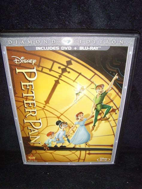 Disneypeter Pan Blu Ray Dvd Disc Set Diamond Edition No