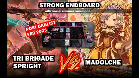 Tri Brigade Spright Vs Madolche Yu Gi Oh Gameplay Post Banlist