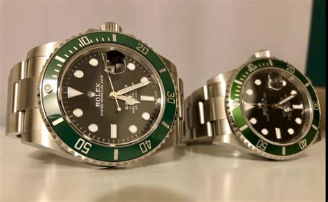 Two Fake Rolex Submariner Kermit Watches: 16610lv vs 126610lv - Replica Review