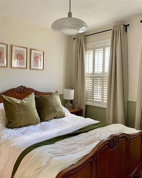 Dulux Overtly Olive And Cameo Silk In Our Victorian Terrace Bedroom