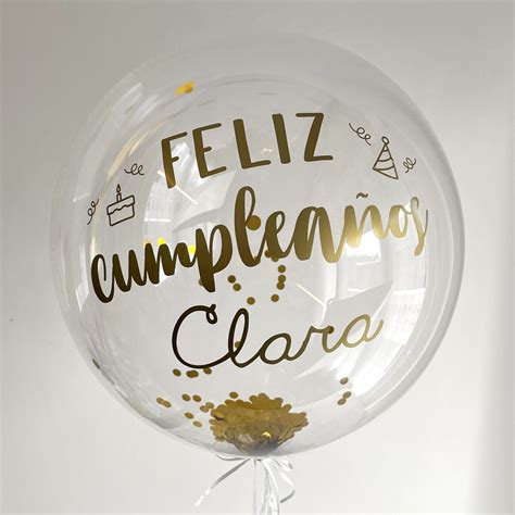 Globo Burbuja Cumplea Os Con Nombre Personalizado Universo Regalos