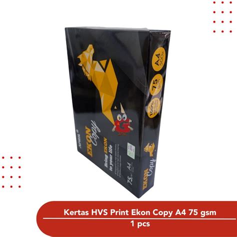 Jual Kertas Hvs Kertas Fotocopy Kertas Print Ekon Copy A4 75 Gsm