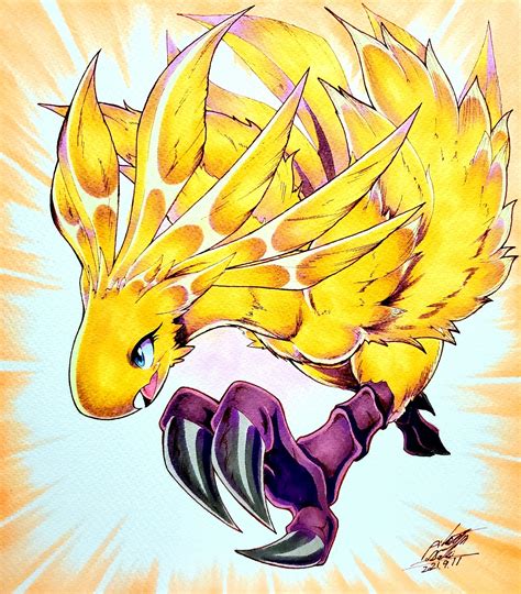 115200 Safe Artist025aki Bird Chocobo Fictional Species Feral Final Fantasy Square