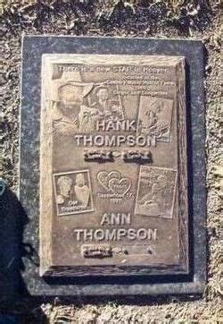 The Headstone Of Hank Thomas And Ann Thompson