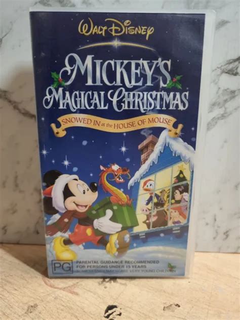 Mickey S Magical Christmas Vhs Movie Video Cassette Tape Action Comedy