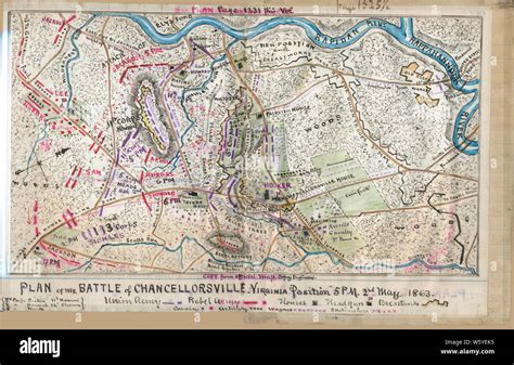 Civil War Maps 1355 Plan of the battle of Chancellorsville Virginia ...