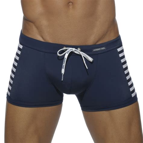 Boxer De Bain Colored Sailor Navy Addicted Vente Maillots De