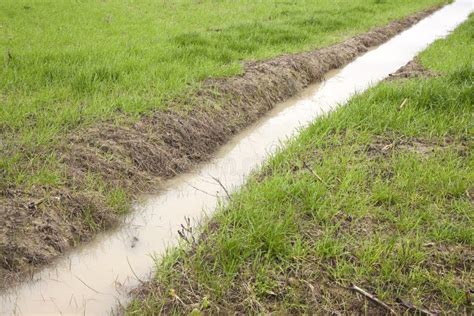 Ditch In A Field Stock Image Image Of Damage Disaster 44764615