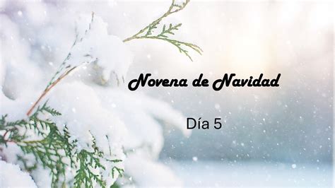 Quinto Dia De La Novena Minuto