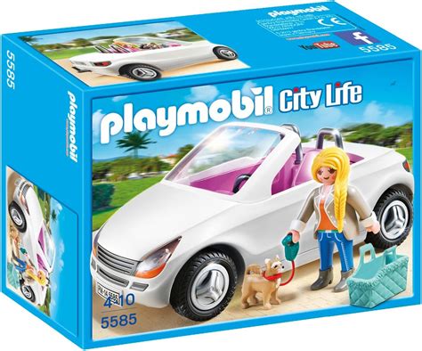 Playmobil City Life Luxury Mansion Convertible Car With Woman