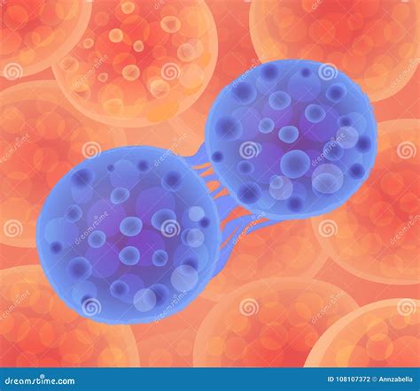 Cancer Cells Vector Illustration Stock Vector - Illustration of medicine, histology: 108107372