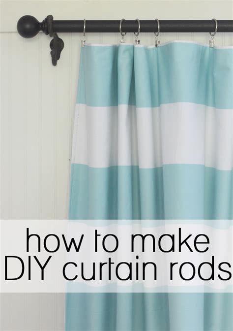 How to make your own DIY curtain rods