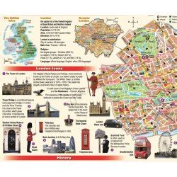 Basic Facts About London Fakty O Londynie Mapa Dwustronna 2 W 1