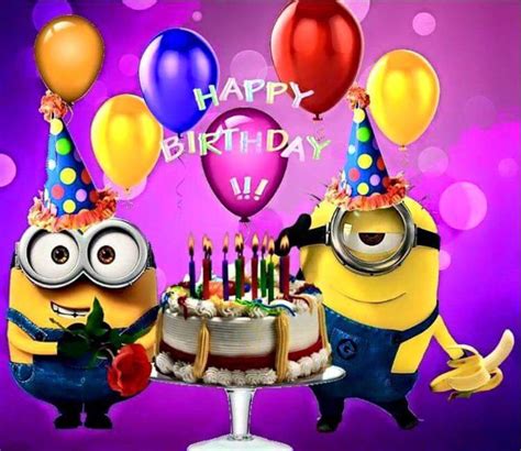 Pin By Betina Tved On Quotes And Fun Stuff Happy Birthday Minions Minion Birthday Happy