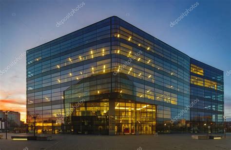 Office Building With Glass Facade Stock Photo By Mikemareen