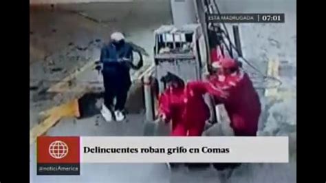 Inseguridad Ciudadana Delincuentes Roban Grifo En Comas VIDEO Y FOTOS