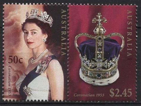 Australien 2003 50 Jahrestag Krönung v Königin Elisabeth II 2228 29