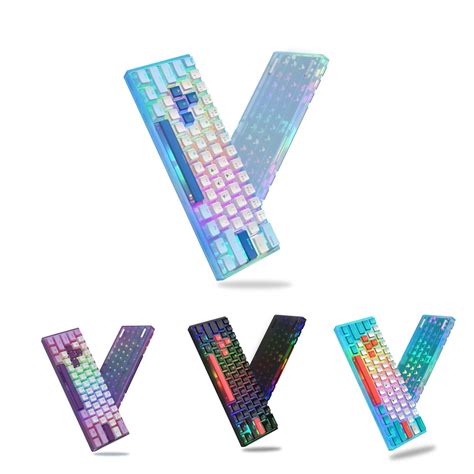 Buy Womier Wk Wired Mechanical Gaming Keyboard Compact Rgb Backlit Hot Swappable Type C