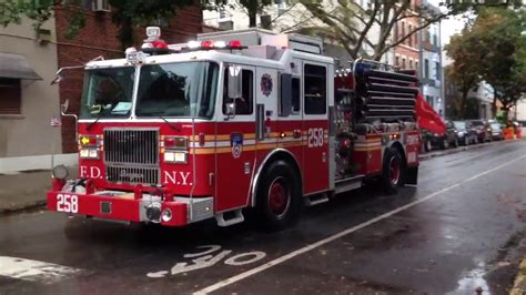 Fdny Engine And Tower Ladder Responding To Box Youtube