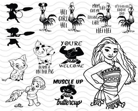 Moana Svg Disney Svg Silhouette Svg Maui Svg Moana Porn Sex Picture