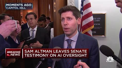 ChatGPT creator Sam Altman reflects on the Senate's A.I. regulatory hearing