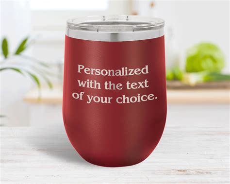 Custom Personalized Wine Tumbler Insulated Stainless Steel Etsy