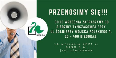 Zmiana Siedziby Sp Ki Bi Gorajska Agencja Rozwoju Regionalnego