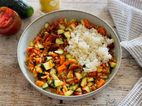 Ensalada Fresca De Lentejas Al Curry Receta Ekilu