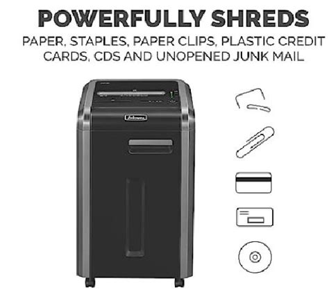 Fellowes Heavy Duty Paper Shredding Machine Model POWERSHRED 225CI