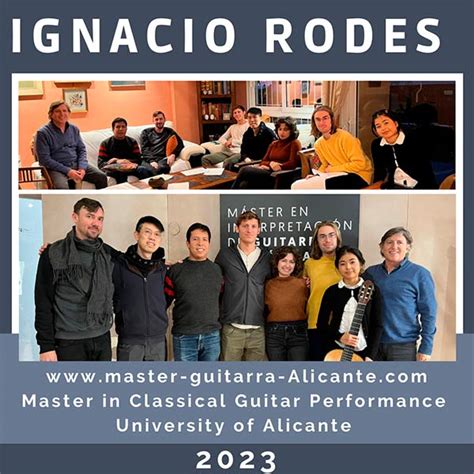 2023 Curso IGNACIO RODES Master Guitarra Alicante