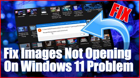 Fix Images Not Opening On Windows Issue