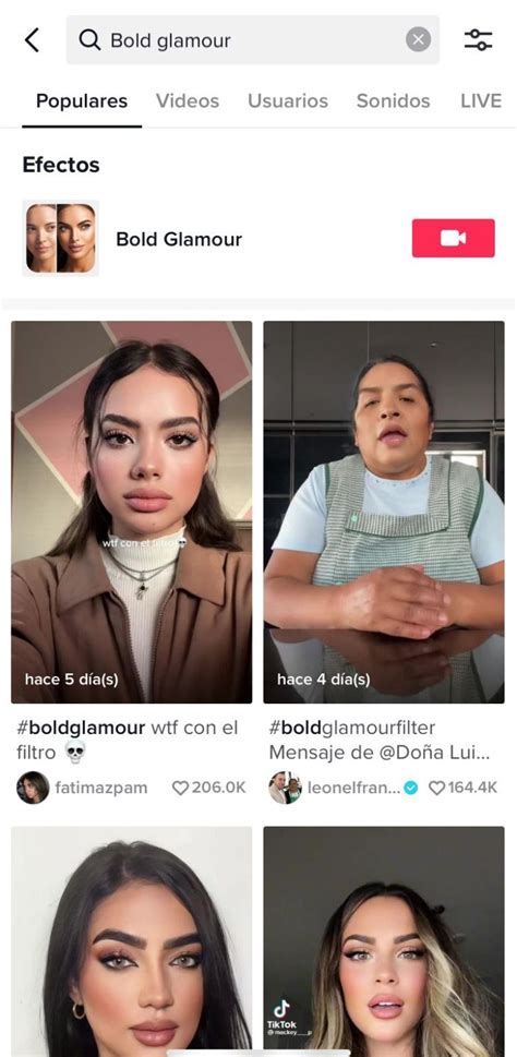 Bold Glamour El PolÉmico Filtro De Tiktok Que Te Vuelve Hermoso Al Instante Glucmx