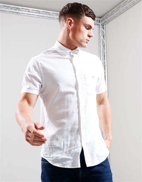 Gant Linen Shirt White Terraces Menswear