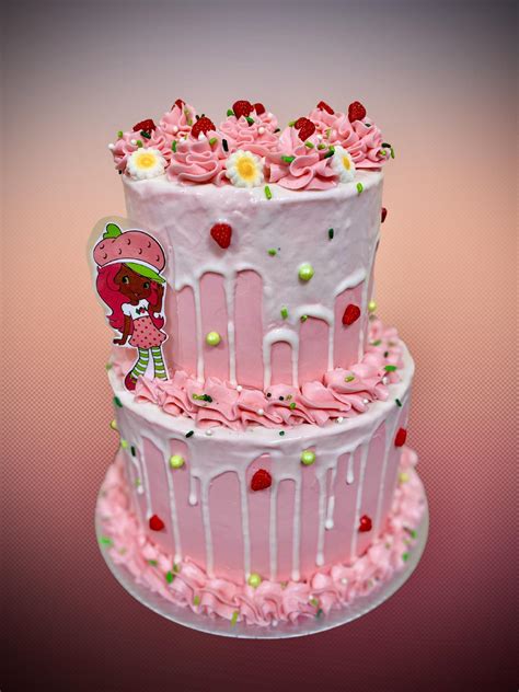 Strawberry Shortcake Birthday Cake