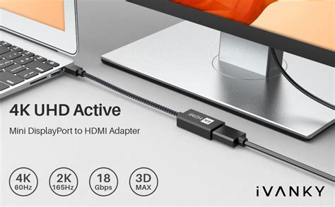 IVANKY Adaptador 4K Active Mini DisplayPort A HDMI 4K 60Hz 0 24m