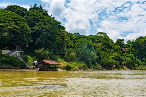 Kelatan Tahan Tembeling River With Floating Restaurants In Taman Negara