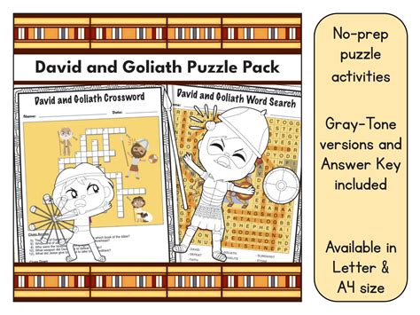 David and Goliath Puzzle Pack