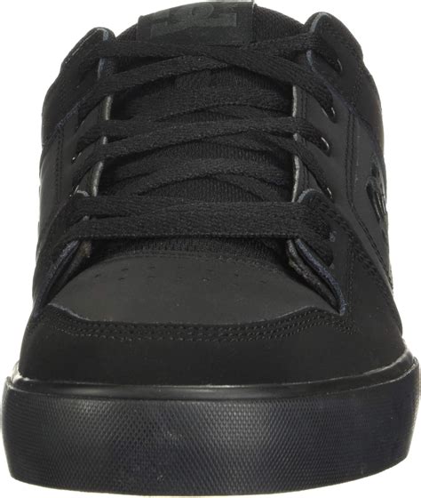 Dc Mens Pure Casual Low Top Lace Up Skate Shoe Sneaker Black Pirate